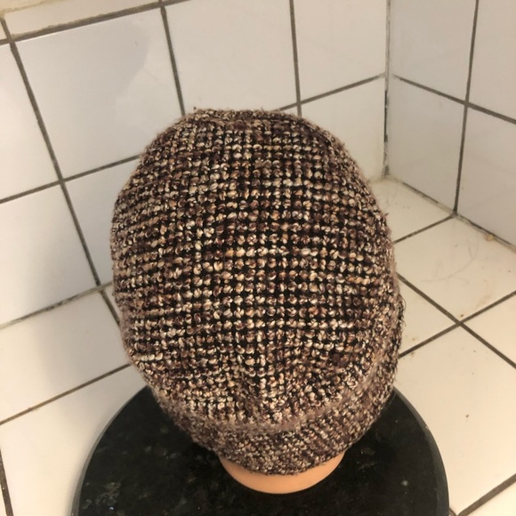 Stylish Tweed Bucket Hat - Brown- 100% polyester- made in China -24” preowned. - Picture 3 of 7